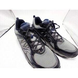 Saucony Escape TR 3 Mens 12 Athletic Shoes Black Gray S25372-2 Lace Up VGC